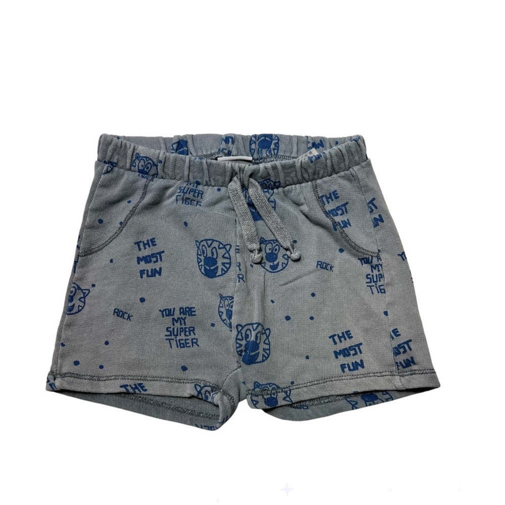 Zara Gray‎ and Blue Patterned Shorts